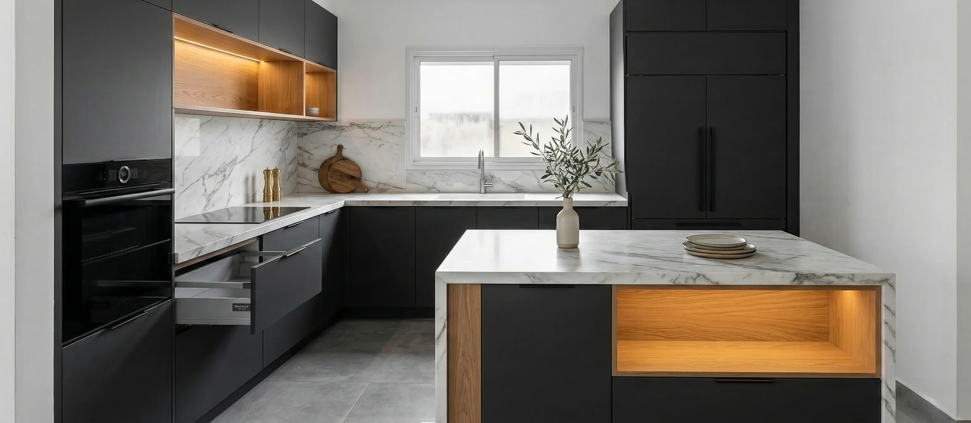 דוגמת מטבח מודרני — א.ע ריהוט ומטבחים